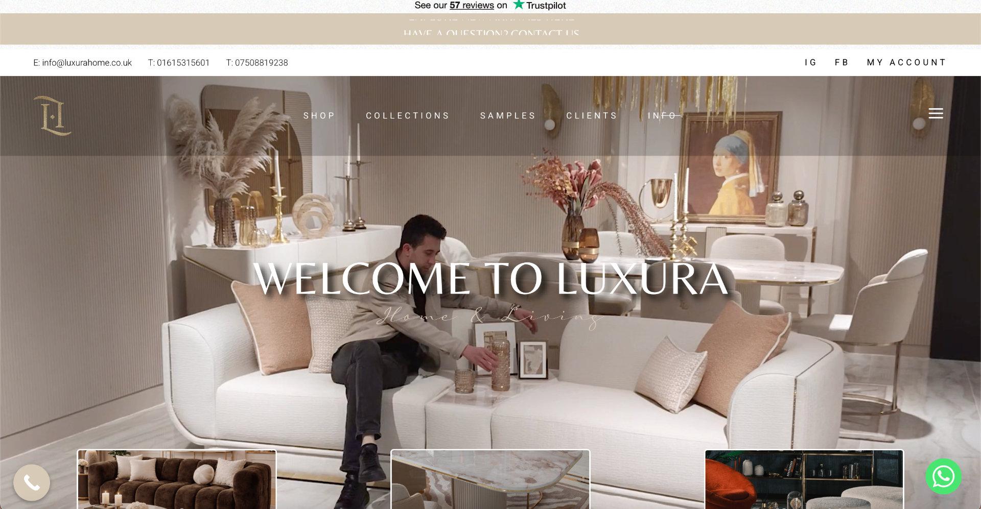 Luxura Home brand and marketing engagement